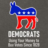 Democrats Using Your Money To Buy Votes Since 1828 Cotton Canvas Backpack