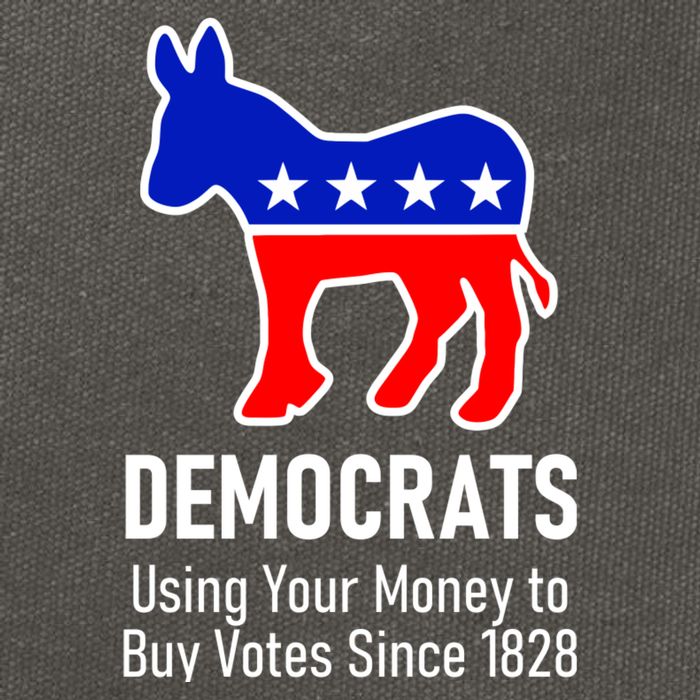 Democrats Using Your Money To Buy Votes Since 1828 Cotton Canvas Backpack