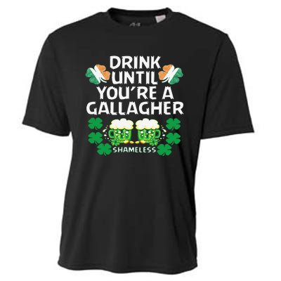 Drink Until You're A Gallagher Shameless St Patrick's Cooling Performance Crew T-Shirt