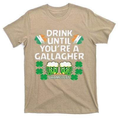 Drink Until You're A Gallagher Shameless St Patrick's T-Shirt