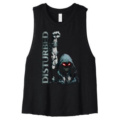 Disturbed Up Yer Military Rock Music Band Women's Racerback Cropped Tank