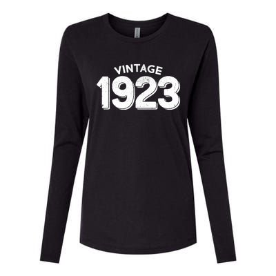 Distressed Vintage 1923 100th Birthday Womens Cotton Relaxed Long Sleeve T-Shirt