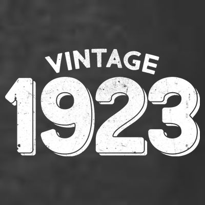 Distressed Vintage 1923 100th Birthday T-Shirt