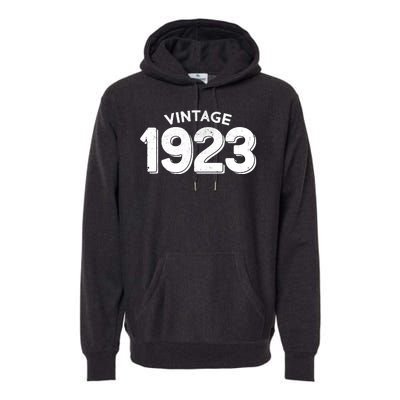 Distressed Vintage 1923 100th Birthday Premium Hoodie