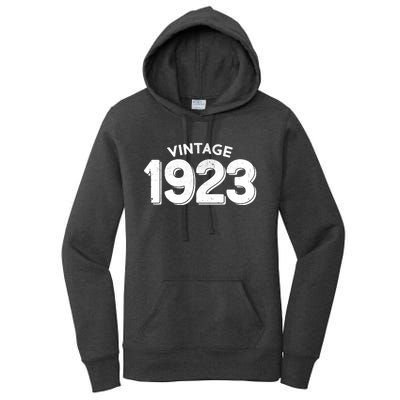 Distressed Vintage 1923 100th Birthday Women's Pullover Hoodie