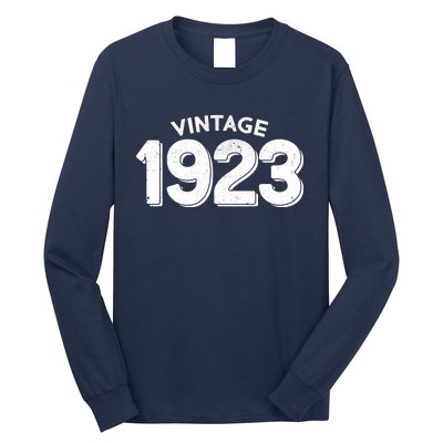 Distressed Vintage 1923 100th Birthday Long Sleeve Shirt