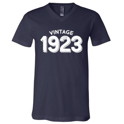 Distressed Vintage 1923 100th Birthday V-Neck T-Shirt