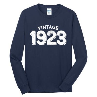 Distressed Vintage 1923 100th Birthday Tall Long Sleeve T-Shirt