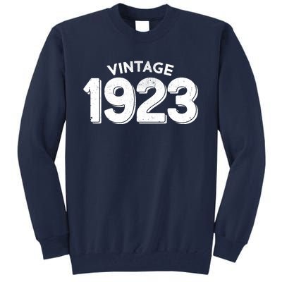 Distressed Vintage 1923 100th Birthday Tall Sweatshirt