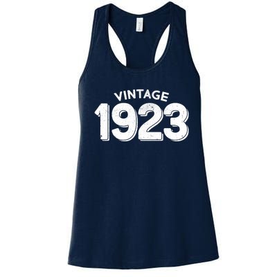 Distressed Vintage 1923 100th Birthday Women's Racerback Tank