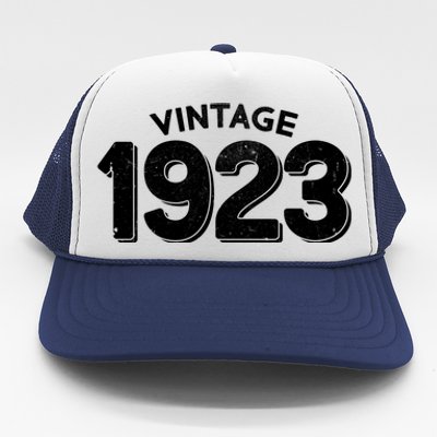 Distressed Vintage 1923 100th Birthday Trucker Hat