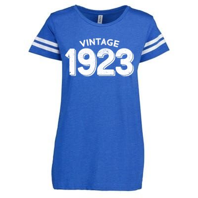 Distressed Vintage 1923 100th Birthday Enza Ladies Jersey Football T-Shirt