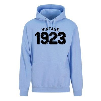 Distressed Vintage 1923 100th Birthday Unisex Surf Hoodie