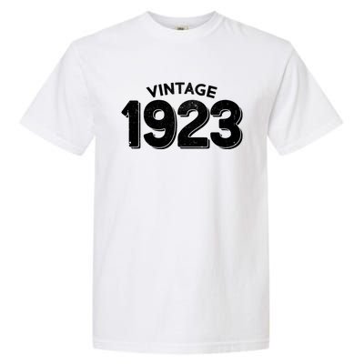 Distressed Vintage 1923 100th Birthday Garment-Dyed Heavyweight T-Shirt