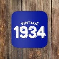 Distressed Vintage 1934 90th Birthday Coaster