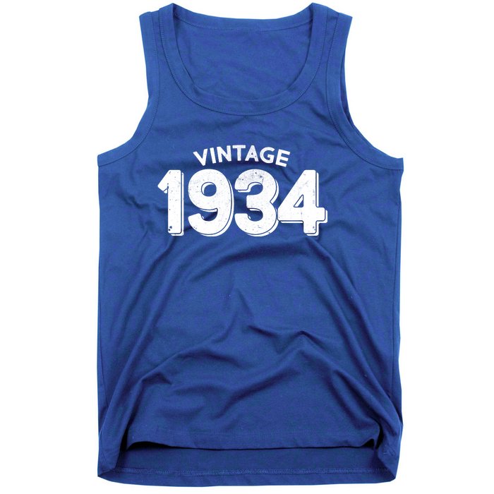 Distressed Vintage 1934 90th Birthday Tank Top