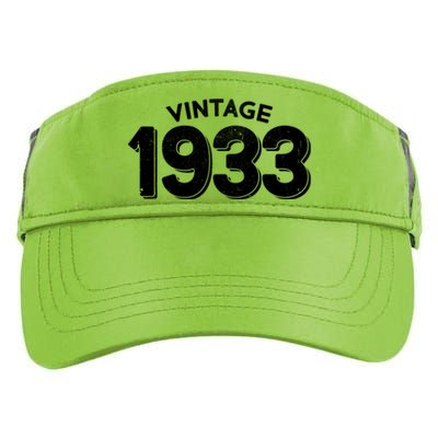 Distressed Vintage 1933 90th Birthday Adult Drive Performance Visor