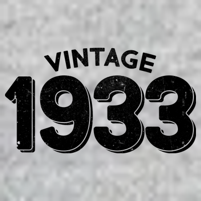 Distressed Vintage 1933 90th Birthday T-Shirt