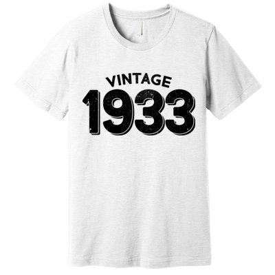 Distressed Vintage 1933 90th Birthday Premium T-Shirt