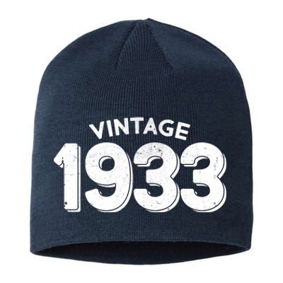 Distressed Vintage 1933 90th Birthday Sustainable Beanie