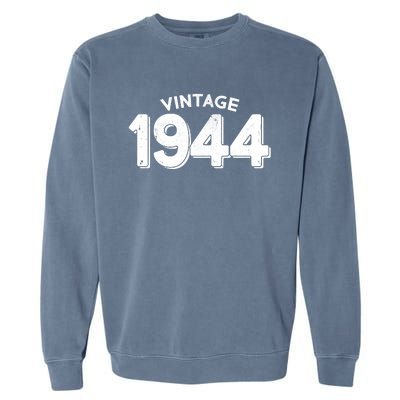 Distressed Vintage 1944 80th Birthday Garment-Dyed Sweatshirt