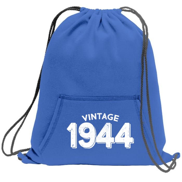 Distressed Vintage 1944 80th Birthday Sweatshirt Cinch Pack Bag