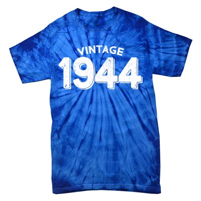 Distressed Vintage 1944 80th Birthday Tie-Dye T-Shirt