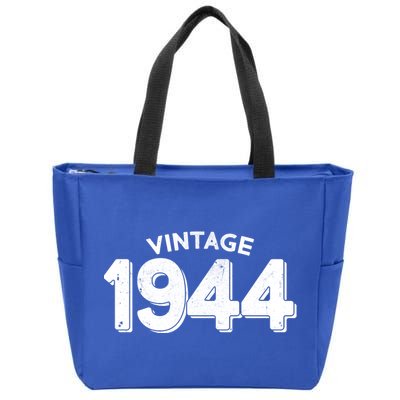 Distressed Vintage 1944 80th Birthday Zip Tote Bag