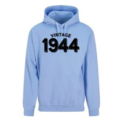 Distressed Vintage 1944 80th Birthday Unisex Surf Hoodie