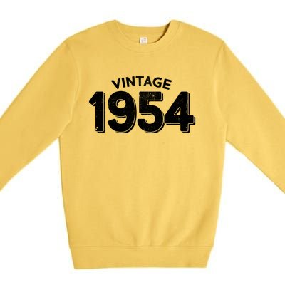 Distressed Vintage 1954 70th Birthday Premium Crewneck Sweatshirt