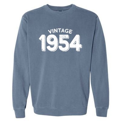 Distressed Vintage 1954 70th Birthday Garment-Dyed Sweatshirt