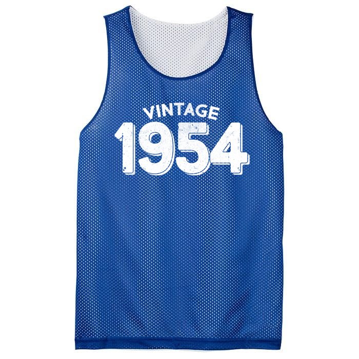 Distressed Vintage 1954 70th Birthday Mesh Reversible Basketball Jersey Tank