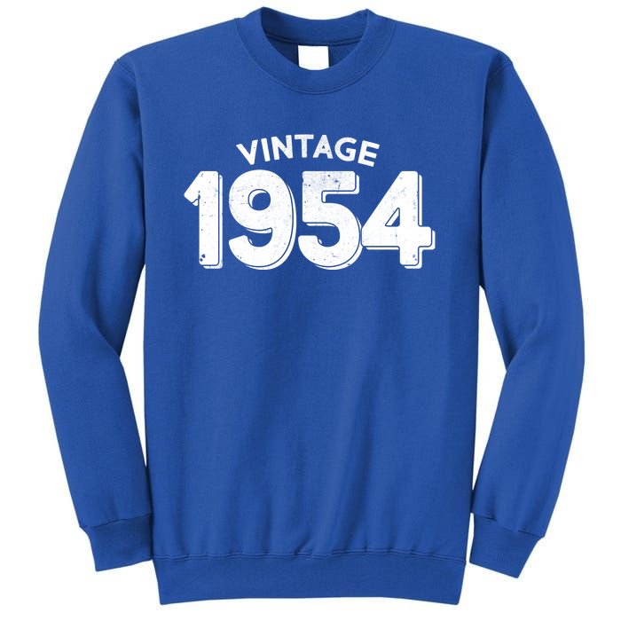 Distressed Vintage 1954 70th Birthday Tall Sweatshirt