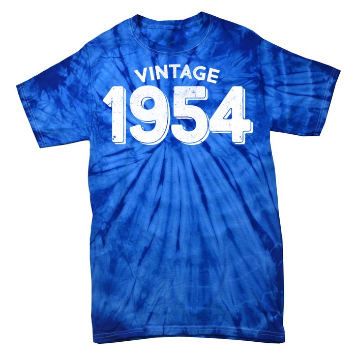 Distressed Vintage 1954 70th Birthday Tie-Dye T-Shirt