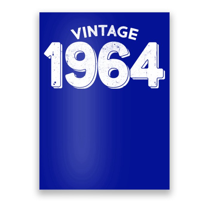 Distressed Vintage 1964 60th Birthday Poster