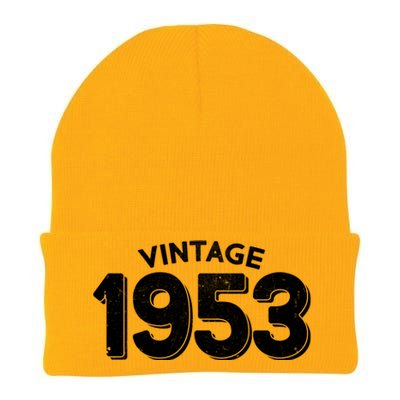 Distressed Vintage 1953 70th Birthday Knit Cap Winter Beanie