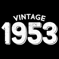 Distressed Vintage 1953 70th Birthday Tie-Dye T-Shirt