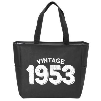 Distressed Vintage 1953 70th Birthday Zip Tote Bag
