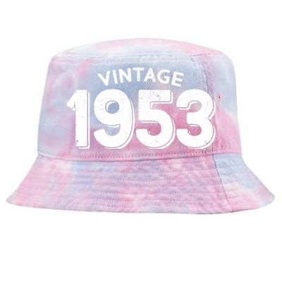 Distressed Vintage 1953 70th Birthday Tie-Dyed Bucket Hat