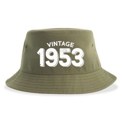 Distressed Vintage 1953 70th Birthday Sustainable Bucket Hat