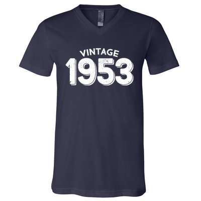 Distressed Vintage 1953 70th Birthday V-Neck T-Shirt