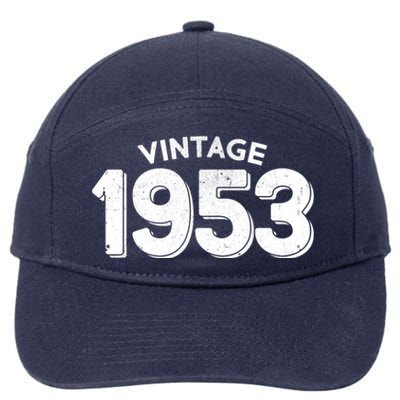 Distressed Vintage 1953 70th Birthday 7-Panel Snapback Hat