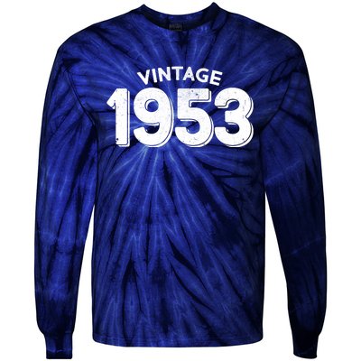 Distressed Vintage 1953 70th Birthday Tie-Dye Long Sleeve Shirt