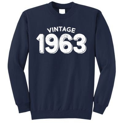 Distressed Vintage 1963 60th Birthday Tall Sweatshirt