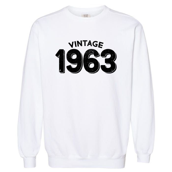 Distressed Vintage 1963 60th Birthday Garment-Dyed Sweatshirt