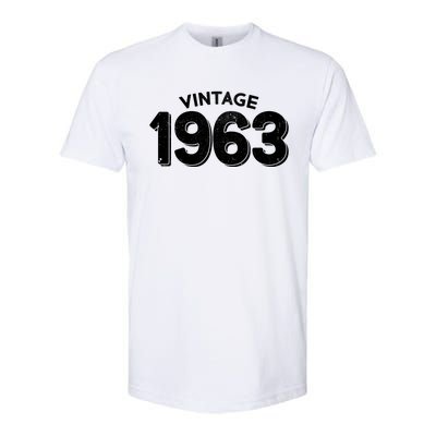 Distressed Vintage 1963 60th Birthday Softstyle® CVC T-Shirt