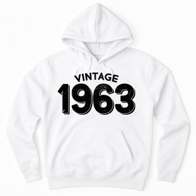 Distressed Vintage 1963 60th Birthday Hoodie