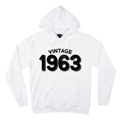 Distressed Vintage 1963 60th Birthday Hoodie