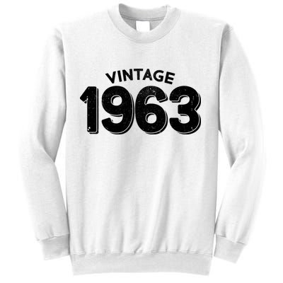 Distressed Vintage 1963 60th Birthday Sweatshirt