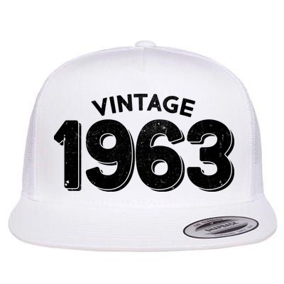 Distressed Vintage 1963 60th Birthday Flatbill Hat